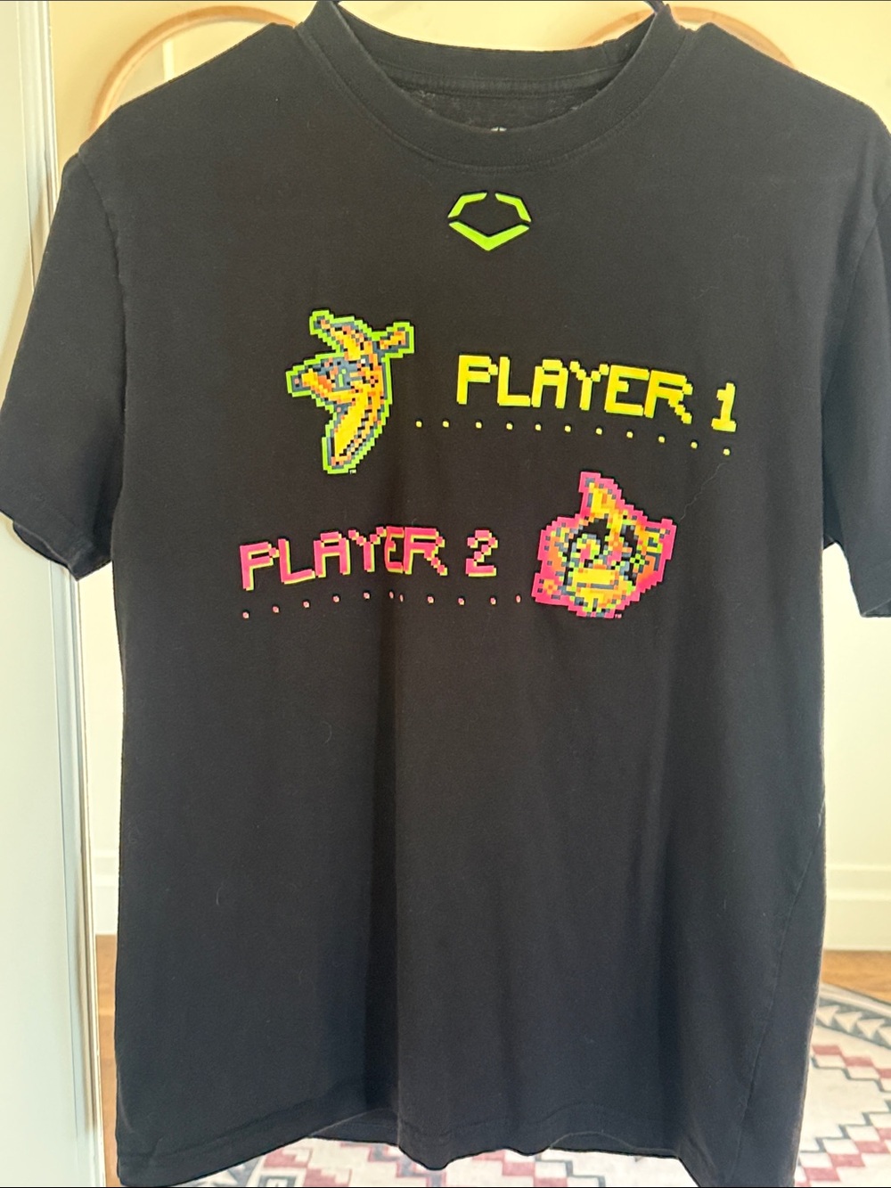 Men’s Evoshield Savanna Banana vs Party Animals Black Tee size Medium